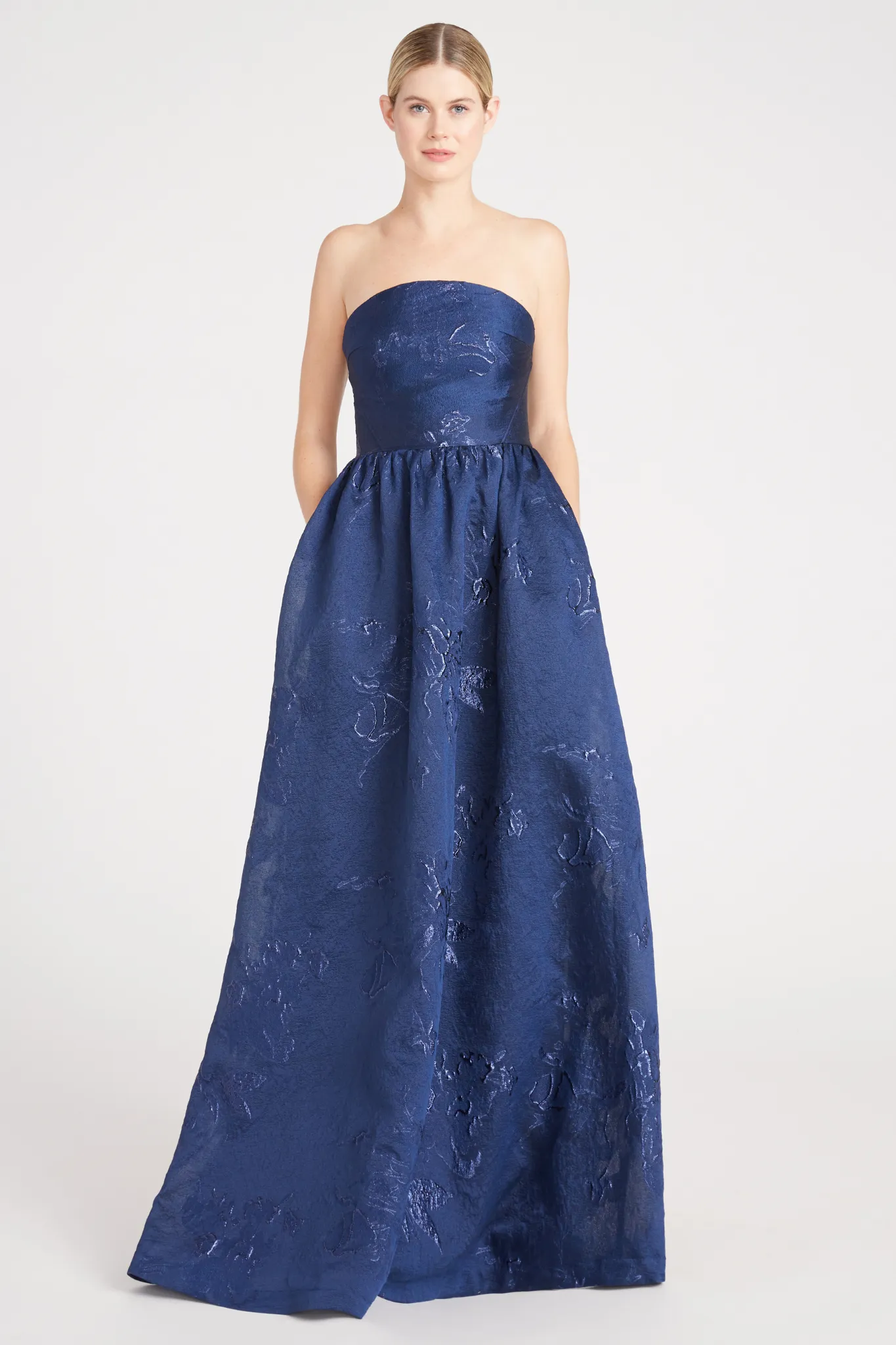 Adelaide Navy Gown by ML Monique Lhuillier - RENTAL